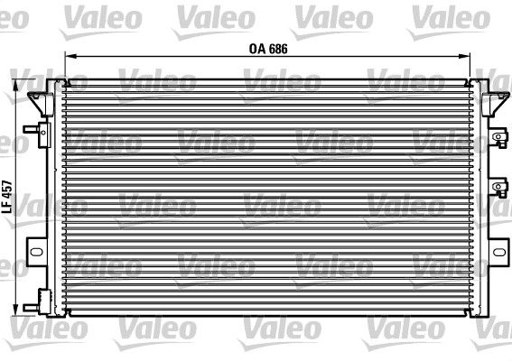 VALEO 817073 | Kondenser Chrysler Voyager 96