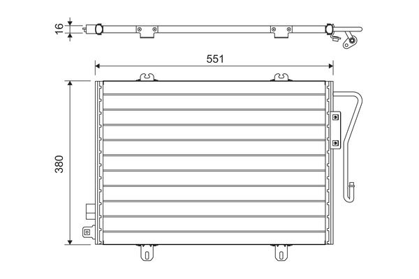 VALEO 817171 | Klima Radyatörü (Renault Clio II 1.4 1.6 98)