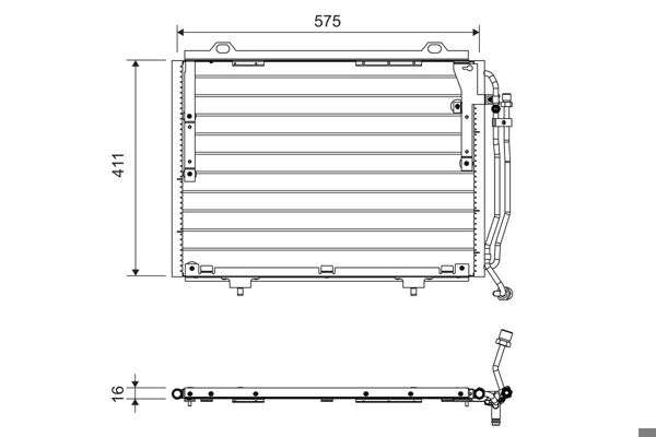 VALEO 817563 | Kondenser Merc C W202