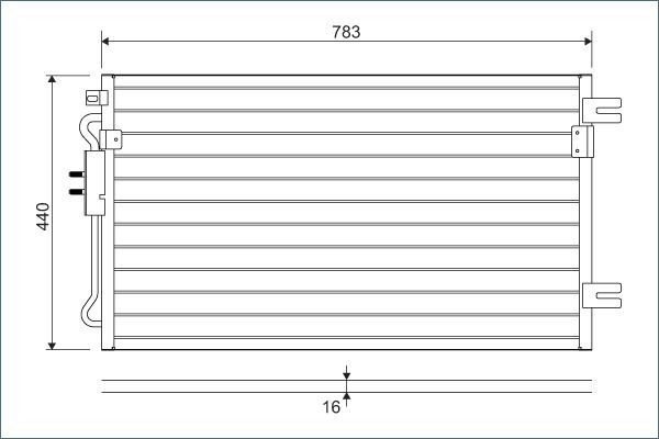 VALEO 817739 | Kondenser Chrysler Voyager / Gd Voyager