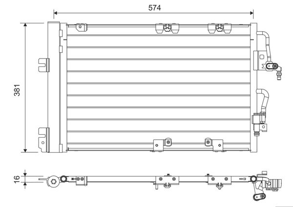 VALEO 817846 | Kondenser Opel Astra H 2004 /