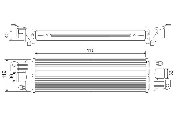 VALEO 818229 | Turbo Radyatörü (Fiat Albea 1.3 JTD)