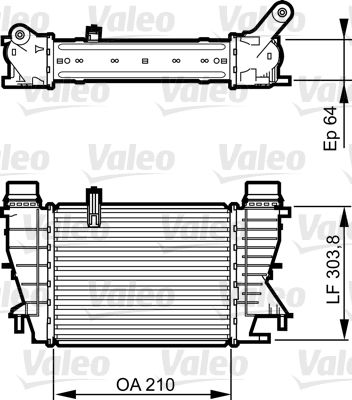 VALEO 818251 | Turbo Radyatörü (Intercooler) 10-Modus 1.5 DCI 75-90Hp