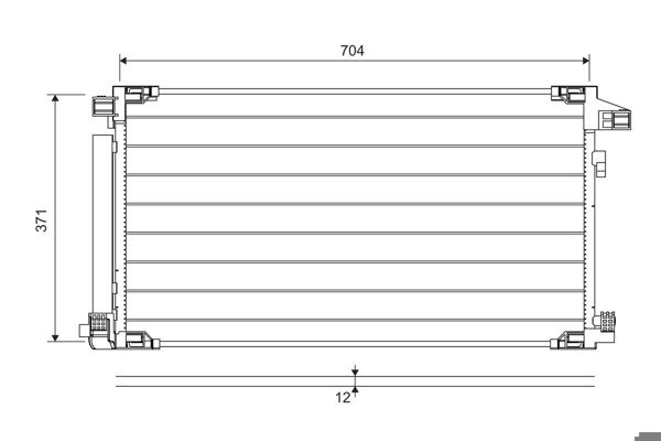 VALEO 822716 | Klima Radyatörü (Kondenser) 18 > Corolla 16 > C-Hr 1.8Hybrid