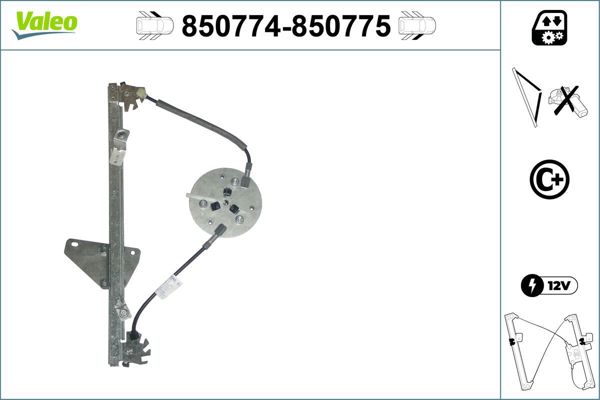 VALEO 850774 | Cam Mekanizması Ön Sol (Opel Corsa D 06 -)