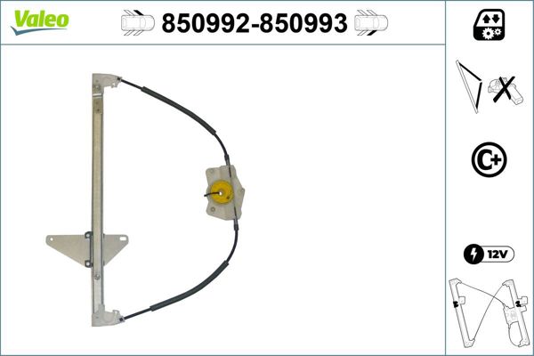VALEO 850992 | Cam Mekanizması Ön Sol (Peugeot 307)
