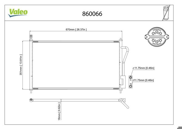 VALEO 860066 | Klima Radyatörü (Ford Focus 98-04)