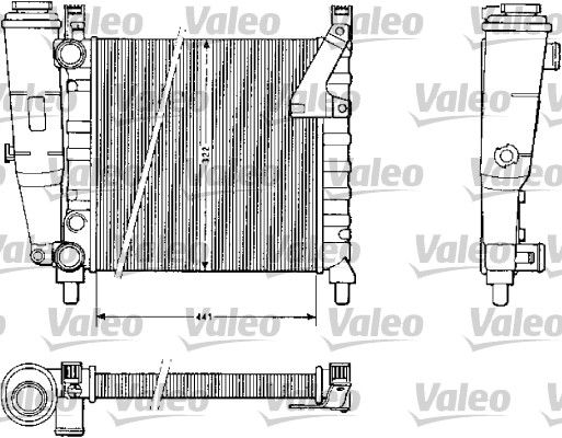 VALEO 883813 | Radyatör Duna 70