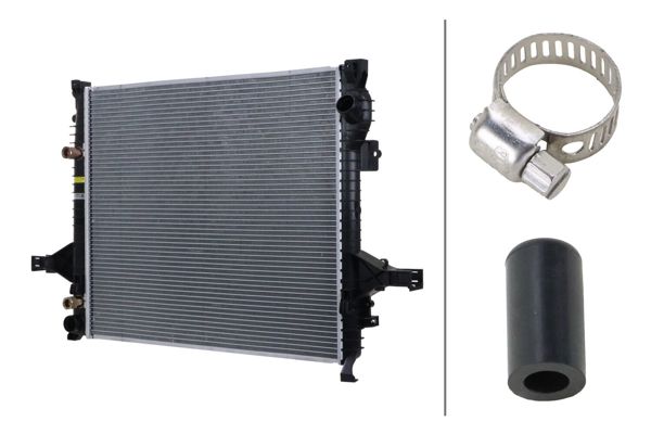 HELLA 8MK366300-581 | Motor Su Radyatörü Volvo Xc90 I (At) 620X528x42 05 > 14