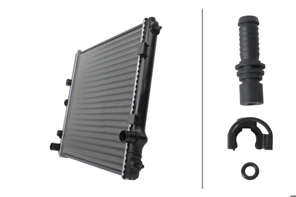 HELLA 8MK366301-371 | Motor Su Radyatörü Peugeot 206 , 207-Citroen C2 , C3 1.4Hdı 70 Eco 02= > (Mt) (Ac / Nac) [Mekanık] [3