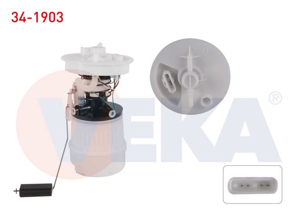 VEKA 34-1903 | Yakıt Depo Şamandırası 3 Bar Ford Focus II (Da) 1.6İ 2004-2011 / 1.4İ 2004-2011 / C-Max I 1.6İ 2007-2011 / C-Max I 1.8İ 2007-2011 / C-Max I 2.0İ 2007-2011 / Mazda 3 (Bl) 1.4İ 2003-2009 / 1.6 2003-2009