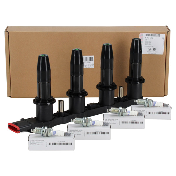 Ateşleme Bobini + Buji 4 Adet Set Opel Astra G-H / Vectra C Z16XEP Orjinal
