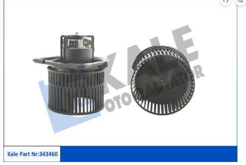 KALE 343460 | Kalorifer Motoru (Opel Vectra B 12V 1.6I-1.7Td-1.8I-2.0I-2.0Dı-2.0Dtı-2.2Dtı-2.2I-2.5I-2.6I 95= / 03 (Ac))