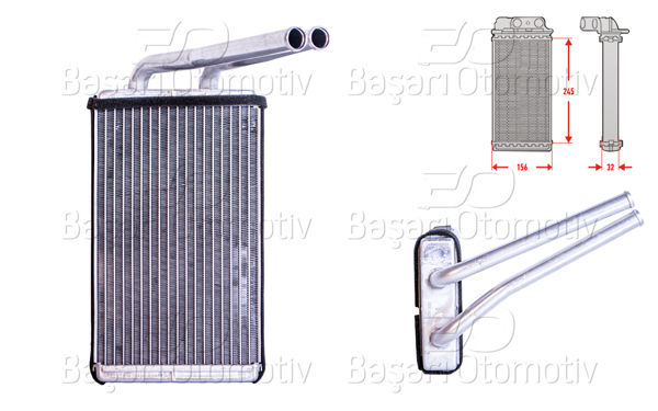 WISCO 2143097-00 | Kalorifer Radyatörü Brazing Mt-At 245X156x32 mm Chevrolet Captiva 2.0 D 2.4 3.0 3.2 Opel Antara 2.0 CDTI 2.4 3.2 V6 06 >