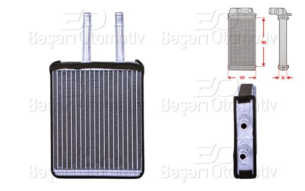 WISCO 3143212-00 | Kalorifer Radyatörü Brazing Mt-At 175X162x35 mm Mazda 626 4 1.8 2.0 I 2.5 24V Xedos 6 1.6 16V 2.0 V6 91 >