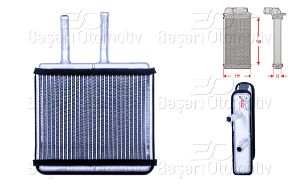 WISCO 3143546-00 | Kalorifer Radyatörü Brazing 140X179x32 mm Suzuki Baleno 1.3 I 1.6 I 1.8 Gtx 1.9 TD Cultus 2 1.0 1.3 Swıft2 1.3 1.6 I 1989 >