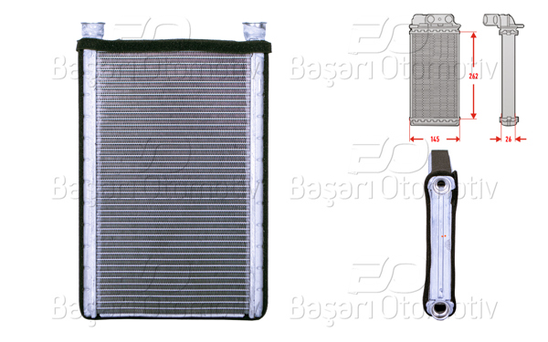 WISCO 3143574-00 | Kalorifer Radyatörü Brazing 144X253 mm BMW 320D 04-11 BMW X1 (E84) 18İ Sdrive 09-15 BMW 325 İ Xdrive 08-11