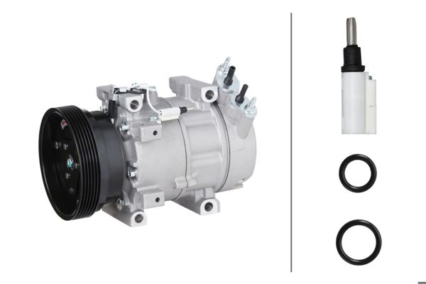 HELLA 8FK 366 201-361 | Kompresor Renault Logan I (Ls -) 1.6 (Ls0l. Ls09. Ls0v. Ls0p. Ls18. Ls1s. Ls1v. Ls1y....