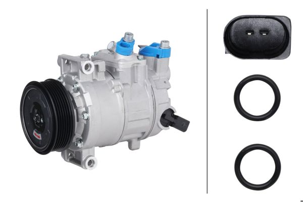 HELLA 8FK 366 201-501 | Klima Kompresörü (Audi A4 01-05 A6 05-08)