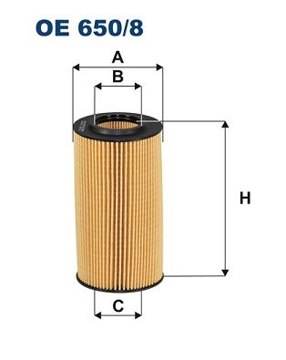 FILTRON OE650-8 | Yağ Filtresi A4/A5/A7/Q5/Q7 3.0 TDI Quattro, Amarok 3.0 TDI