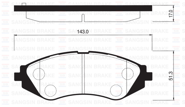 HI-Q SP1077 | Fren Balatası Ön Lacetti Bm 04 -