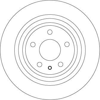 TRW DF6809 | Disk Arka 15-Mondeo Kaplamalı Icten Havalandırmalı | 1 Adet