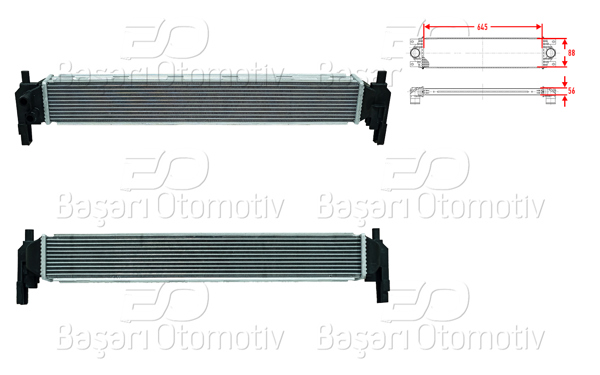WISCO 1114141-00 | Turbo Radyatörü (Intercooler) 645X88x56 Audi A1 VW Polo Seat Ibiza Toledo Skoda Fabia Rapid 1.2 TSI 1.2 TFSI 1.4 TDI 1.4 TFSI 1.4 TSI 09 >