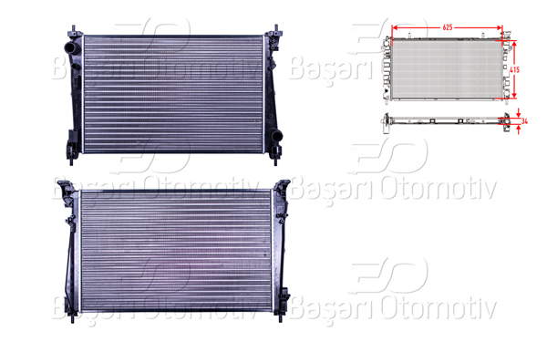 AUTOLUX 2113009-22 | Su Radyatörü Mekanik Mt 414X625x32 Opel Corsa D A13dtc Z13dtj Z13dth 05 >