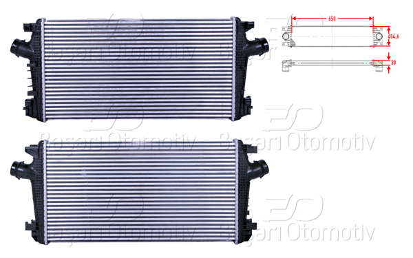 WISCO 2113739-00 | Turbo Radyatörü (Intercooler) 650X404,6X30 Opel Astra J Cruze 1.6 2.0 12 >