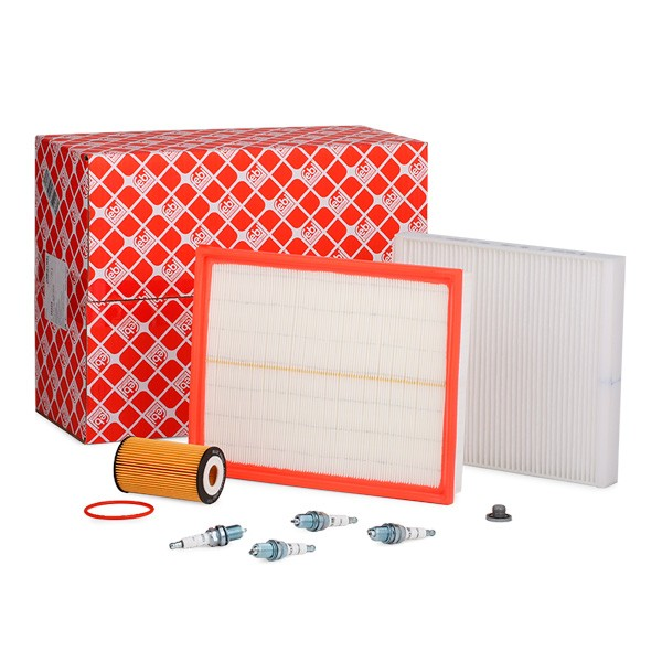 FEBI BILSTEIN 38225 | Periyodik Bakım Paketi Opel Astra H 1.6 115 BG Z16XER / A16XER (Yağ, Hava Filtresi, Polen Filtresi, Buji, Karter Tapası)