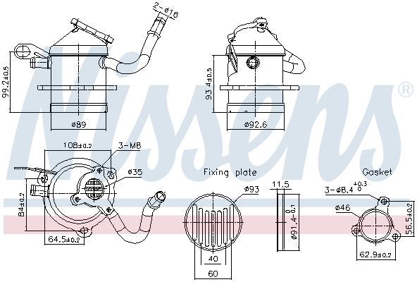 NISSENS 989480 | Katalızor Adblue Duster II Megane IV 1 5 K9k
