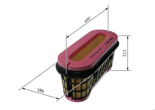 BOSCH F 026 400 725 | Hava Filtresi Elemani Mercedes-Benz Actros, Antos,