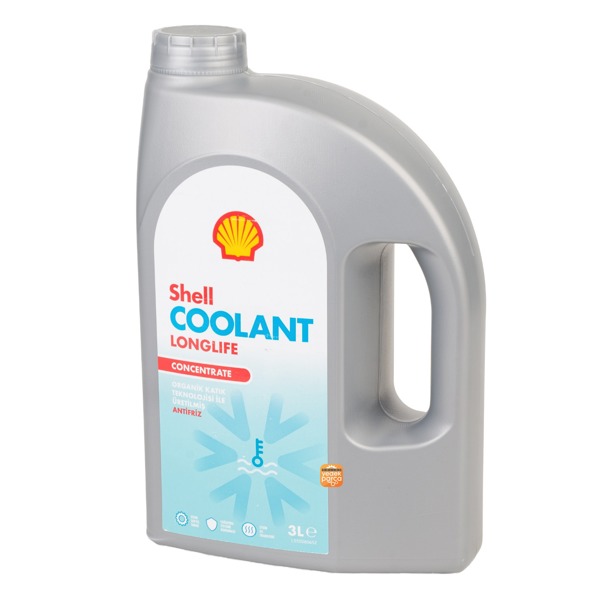 Shell LongLife Konsantre Kırmızı Antifriz 3 Litre OAT Organik