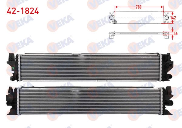 VEKA 42-1824 | Turbo Radyatörü (Intercooler) Fiat Ducato 2.2 JTD 2021 -