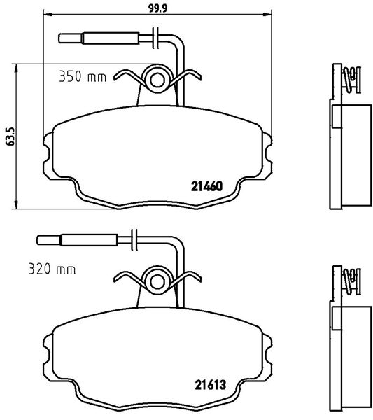 BREMBO P61043 | Fren Balatası Ön Low-Met Citroen