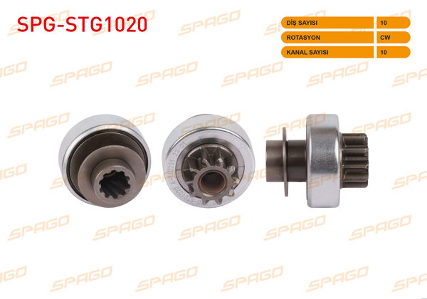 SPAGO SPG-STG1020 | Mars Dişlisi 10 Dıs Cw 10 Kanal Renault 11 1.7 1987-1995 / R21 1.7 1986-1993 / Clio I 1.4 1991-1998 / Mercedes A (W168) 140-160 1997-2004