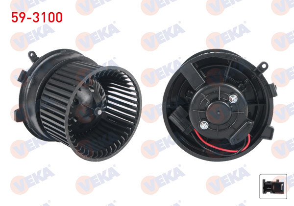 VEKA 59-3100 | Kalorifer Motoru Nissan Qashqai (J10)-Qashqai + 2 (J10) 2007-2014