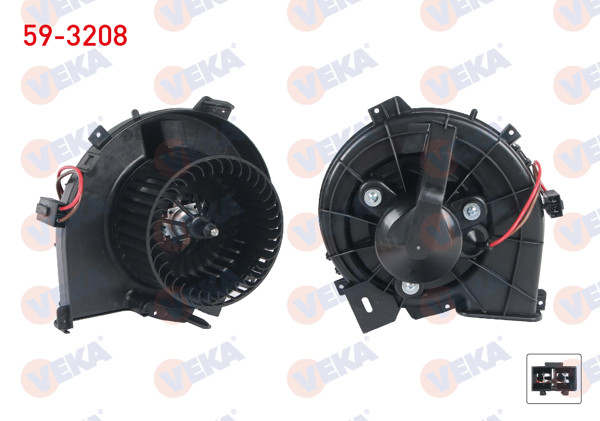 VEKA 59-3208 | Kalorifer Motoru Kılmasız Opel Combo C 2001-2006 / Corsa C 2000-2006 / Tigra B 2004 -