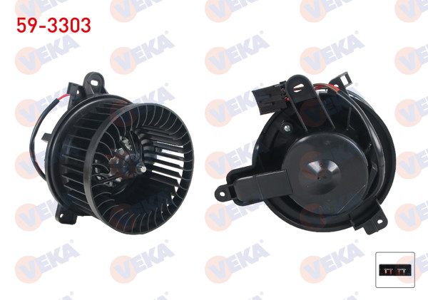 VEKA 59-3303 | Kalorifer Motoru Citroen Berlingo 1996-2008 / Zx 1991-1997 / Peugeot 306 1993-2002 / Partner 1996-2008