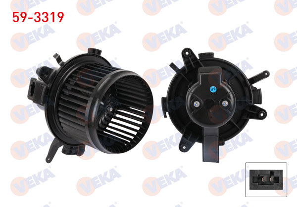 VEKA 59-3319 | Kalorifer Motoru Peugeot 3008 1.5-1.6 / Berlingo-Partner 1.5-1.6 / C4 Picasso 1.6 / C5 Aircross 1.5-1.6 / Jumpy-Expert 1.5-1.6-2.0 / Ds 7 Crossback 1.6 / Fiat Doblo 1.2-1.5 2022 -