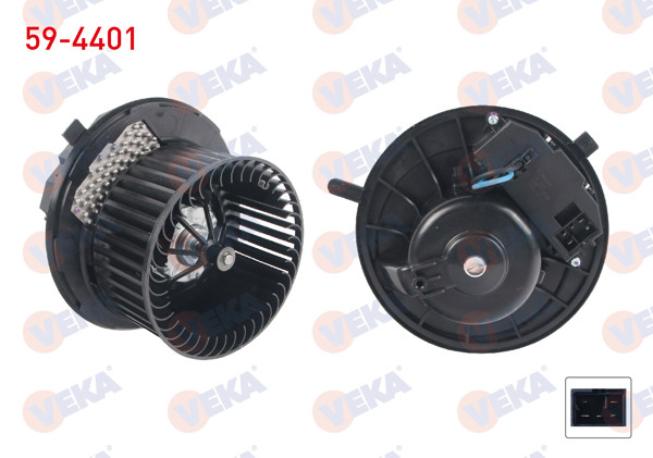 VEKA 59-4401 | Kalorifer Motoru Otm. Klimalı Kontrol Unıtelı Seat Leon 2005-2012 / Altea 2004-/ Leon 2005-2012 / Audi A3 2003-2012 / Q3 2011-/ Tt 2006-2013