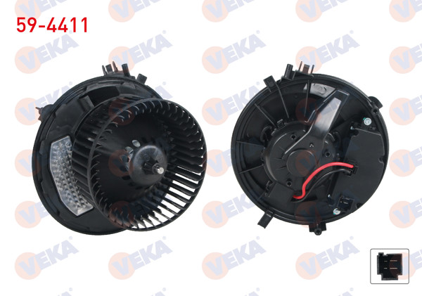 VEKA 59-4411 | Kalorifer Motoru Klimalı Kontrol Unıtelı VW Golf VII 2012-/ Passat 2014-/ Tiguan 2016-/ T-Roc 2017-/ Audi A3 2012-/ Q2 2016-/ Seat Ateca 2016-/ Leon 2012-/ Skoda Superb 2015-/ Karoq 2017 -
