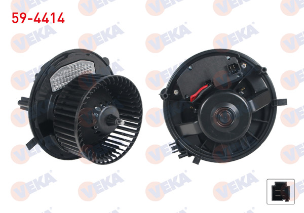VEKA 59-4414 | Kalorifer Motoru Kontrol Unıtelı Volkswagen Golf VII (5G1) 2012-/ Passat (3G2) 2014-/ Skoda Octavia (5E3) 2012-/