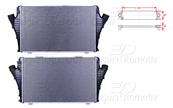 WISCO 2113738-00 | Turbo Radyatörü (Intercooler) 646X397x30 Opel Sıgnum Vectra C 1.9 CDTI 04 >
