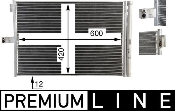 MAHLE AC 68 000P | Klima Radyatörü 614*430*12