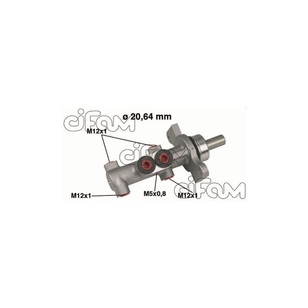 CIFAM 202-422 | Fren Ana Merkezi 1007 / C2 / C3 / ABS Siz Alüminyum For Lucas 20,64mm