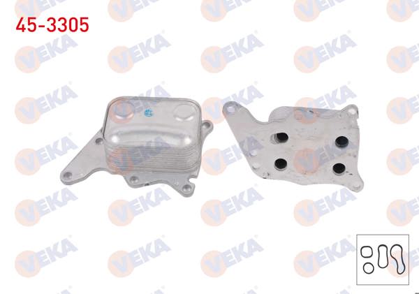 VEKA 45-3305 | Yağ Soğutucusu Citroen C4 G.Picasso 1.6 Thp 14-/ C4 1.6 Thp 08-11 / C4 S.Tourer 1.6 Thp 18-/ Peugeot 207 1.6 16V 07-12 / 208 1.6 Gtı 12-/ 308 1.6 Gtı 10-/ 508 1.6 Thp 11-/ Ds 3 1.6 Thp 15-19
