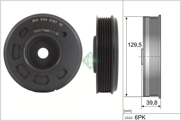 INA 544019710 | Krank Kasnağı VW Polo T-Cross Audi A1 1.0 TSI Chzb