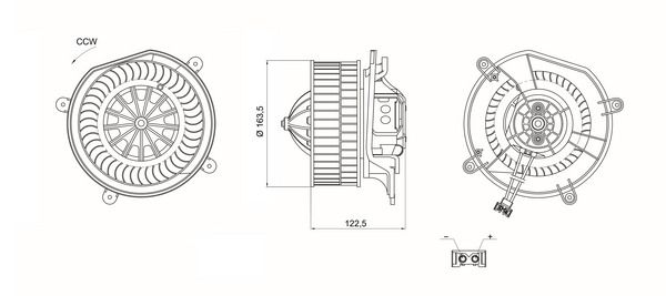 MAHLE AB 68 000S | Kalorifer Motoru Mercedes-Benz W211