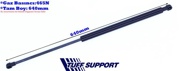 TUFFSUPPORT 610684 | Bagaj Amortisörü Gazlı Honda Civic 1.8L R18a Vtec Hatchback Fk2 Kasa 06-> / 1.4L L13z1 Sport Fk 1 Kasa 09->